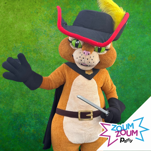 Fête mascotte avec Cadeau Chat Potté