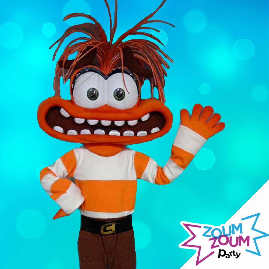 Fête Mascotte avec Cadeau Anxiété