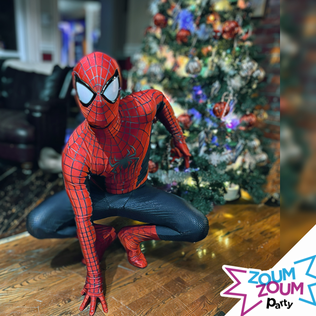 Fête superhéros avec cadeau Spiderman (Québec)