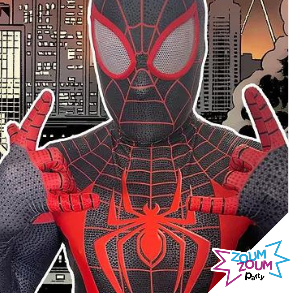 Fête superhéros avec Cadeau Miles Morales