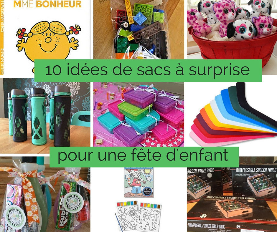 Idées sacs à surprise pour fête d'enfants