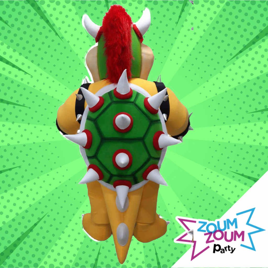 Fête mascotte avec Cadeau BOWSER