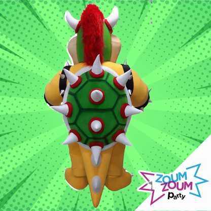 Fête mascotte avec Cadeau BOWSER