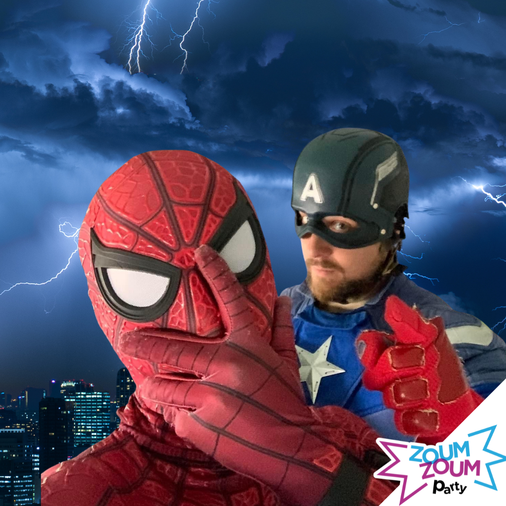 Fête DUO de superhéros avec Cadeau