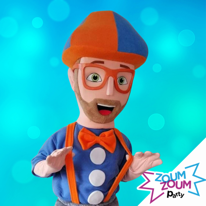 Fête mascotte avec Cadeau Blippi