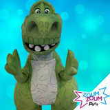 Fête mascotte avec  Cadeau REX