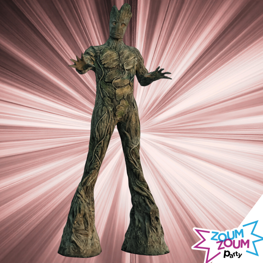 Fête superhéros avec cadeau GROOT