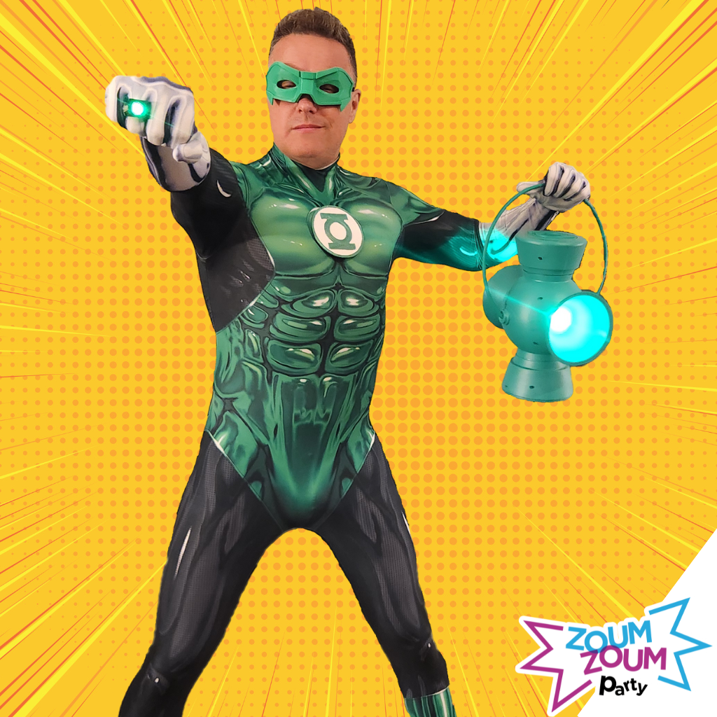 Fête superhéros avec Cadeau Lanterne Verte