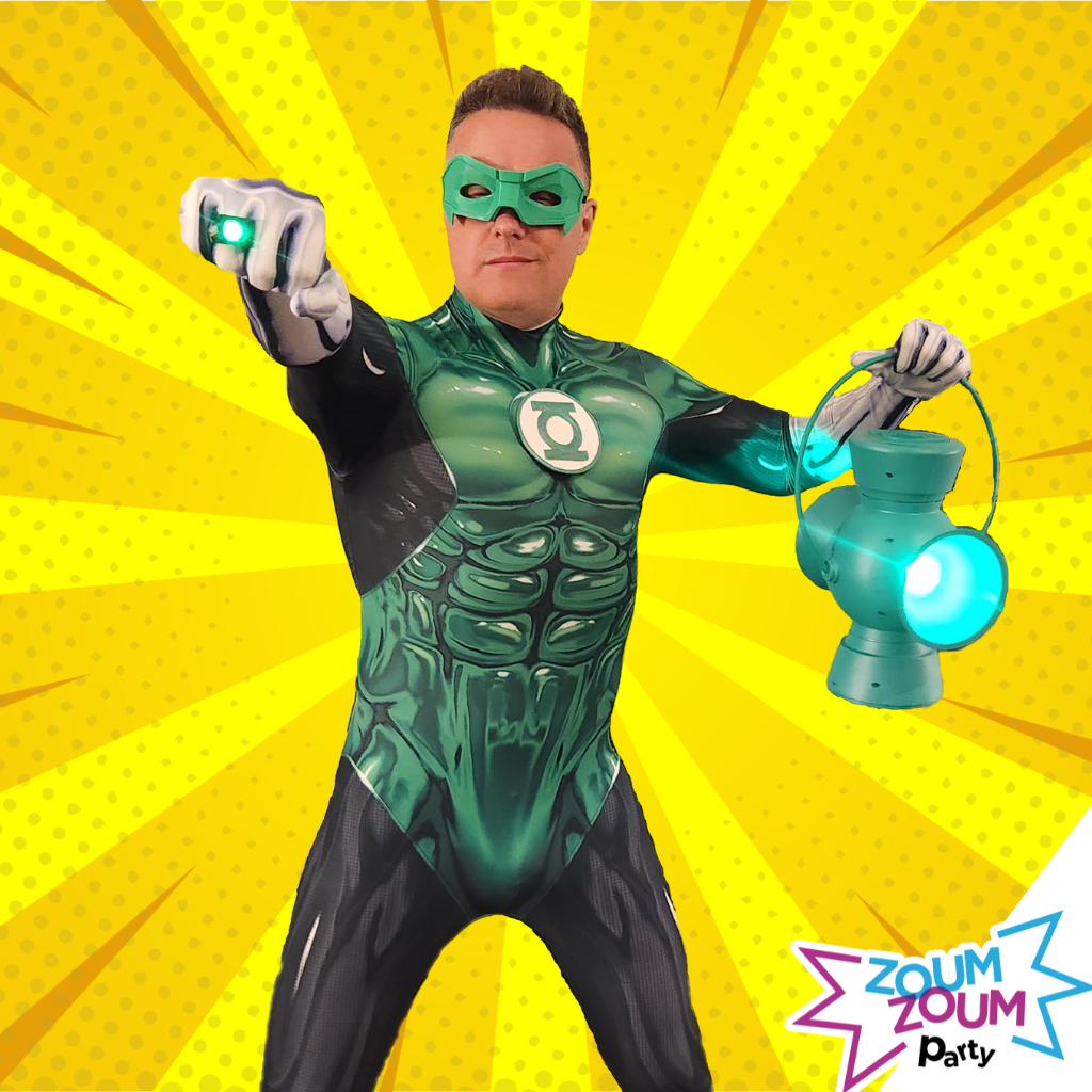 Fête superhéros avec Cadeau Lanterne Verte