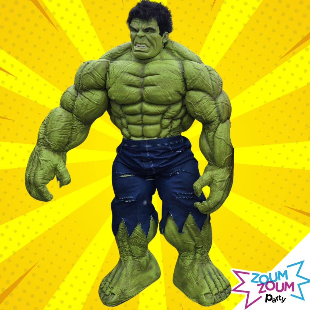 Fête super-héros avec Cadeau Hulk (2 personnages)
