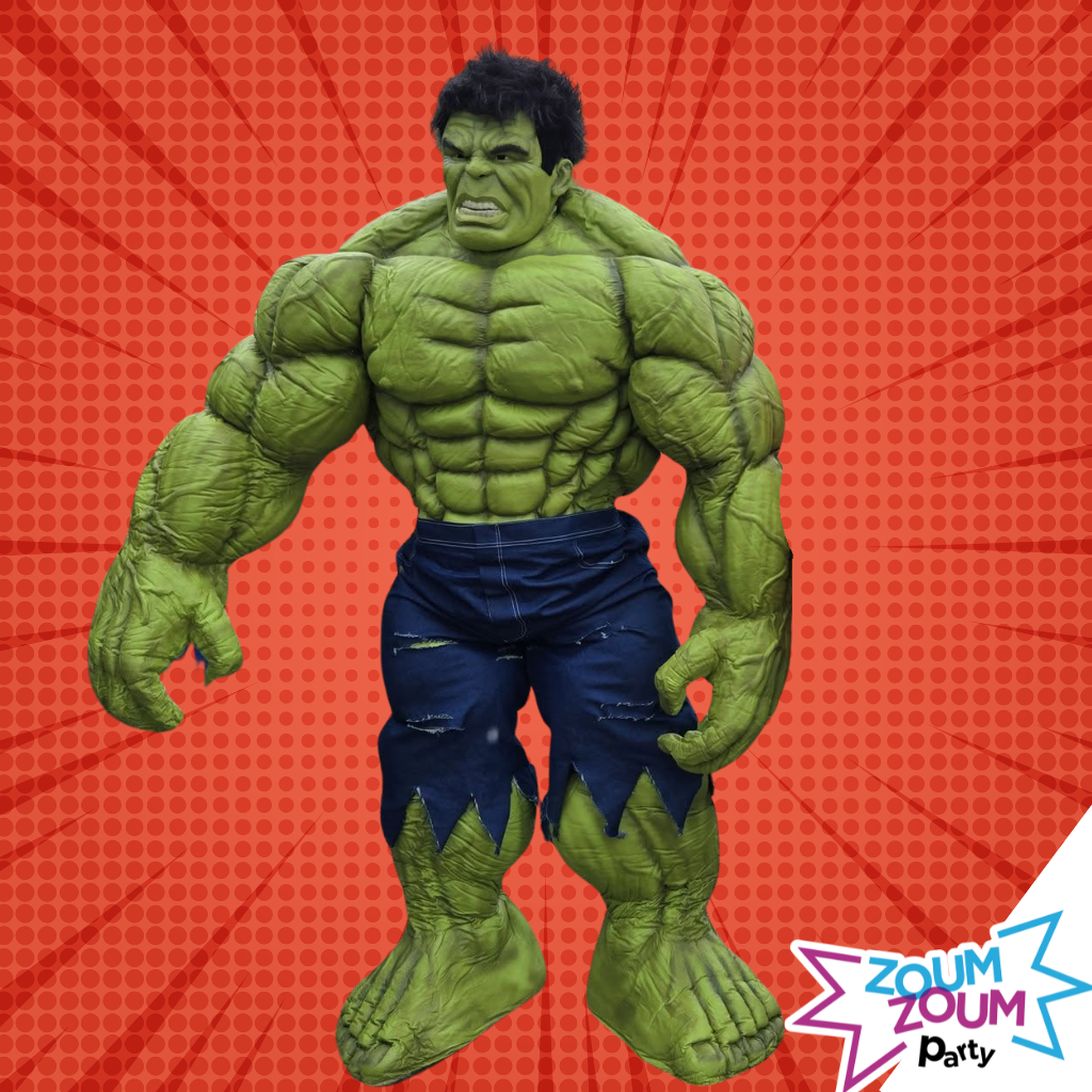 Fête super-héros avec Cadeau Hulk (2 personnages)