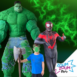 Fête super-héros avec Cadeau Hulk (2 personnages)