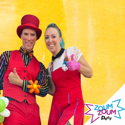 Clown Catou Fête enfants à domicile maquillage 