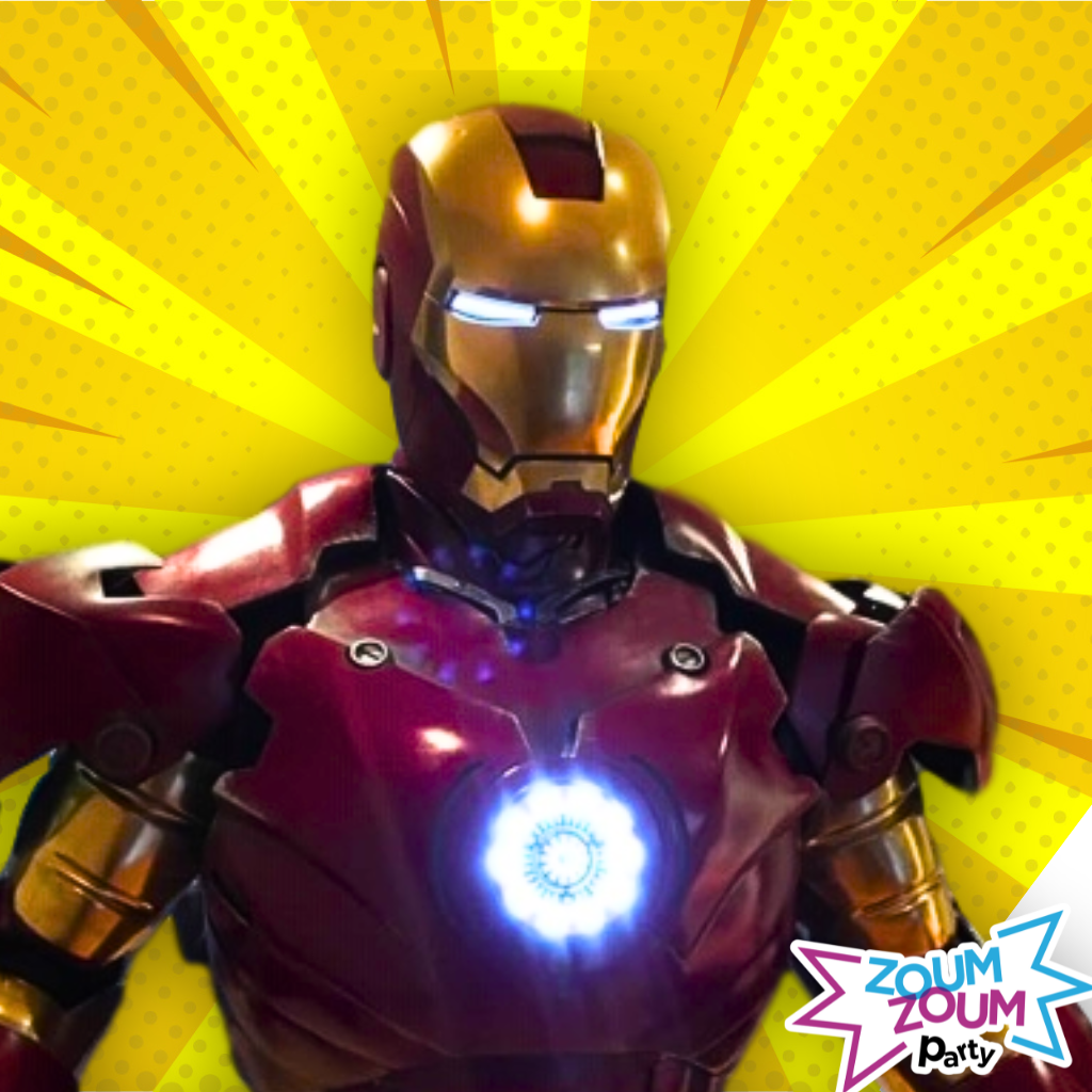 Fête superhéros avec Cadeau Iron Man (2 super-héros)
