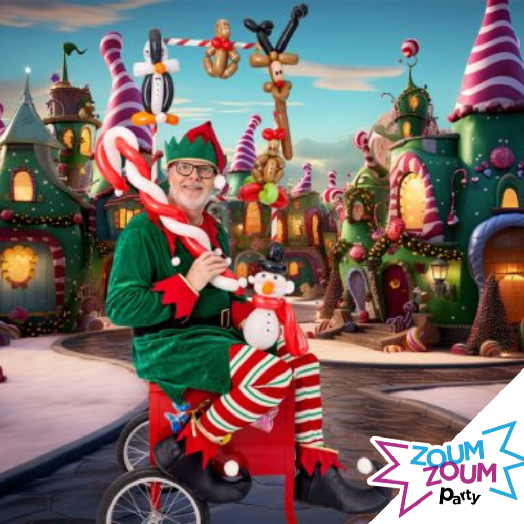 Sculptures de ballons  avec Lutin de Noel MC (Québec et les environs)