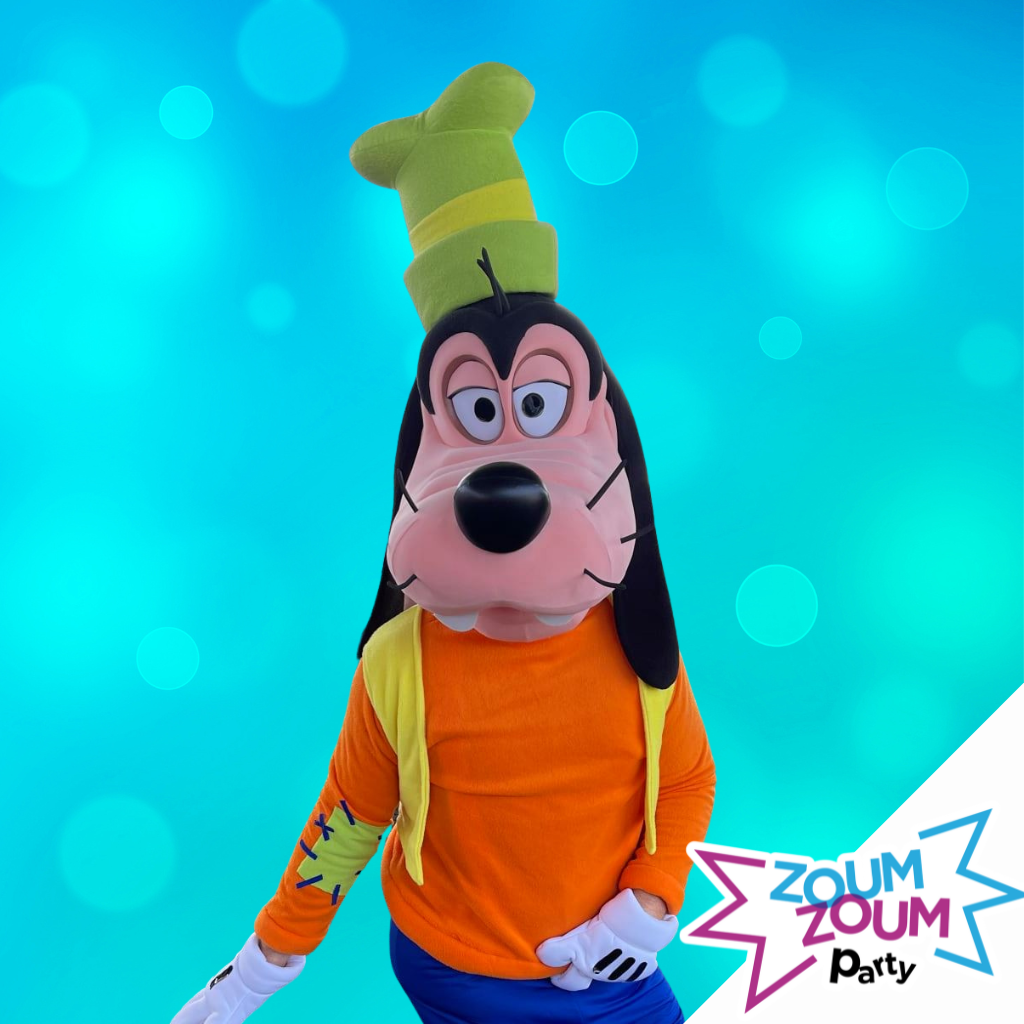 Fête mascotte avec Cadeau Dingo