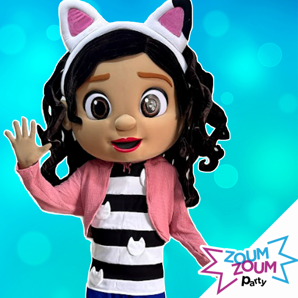 Fête mascotte avec Cadeau GABBY