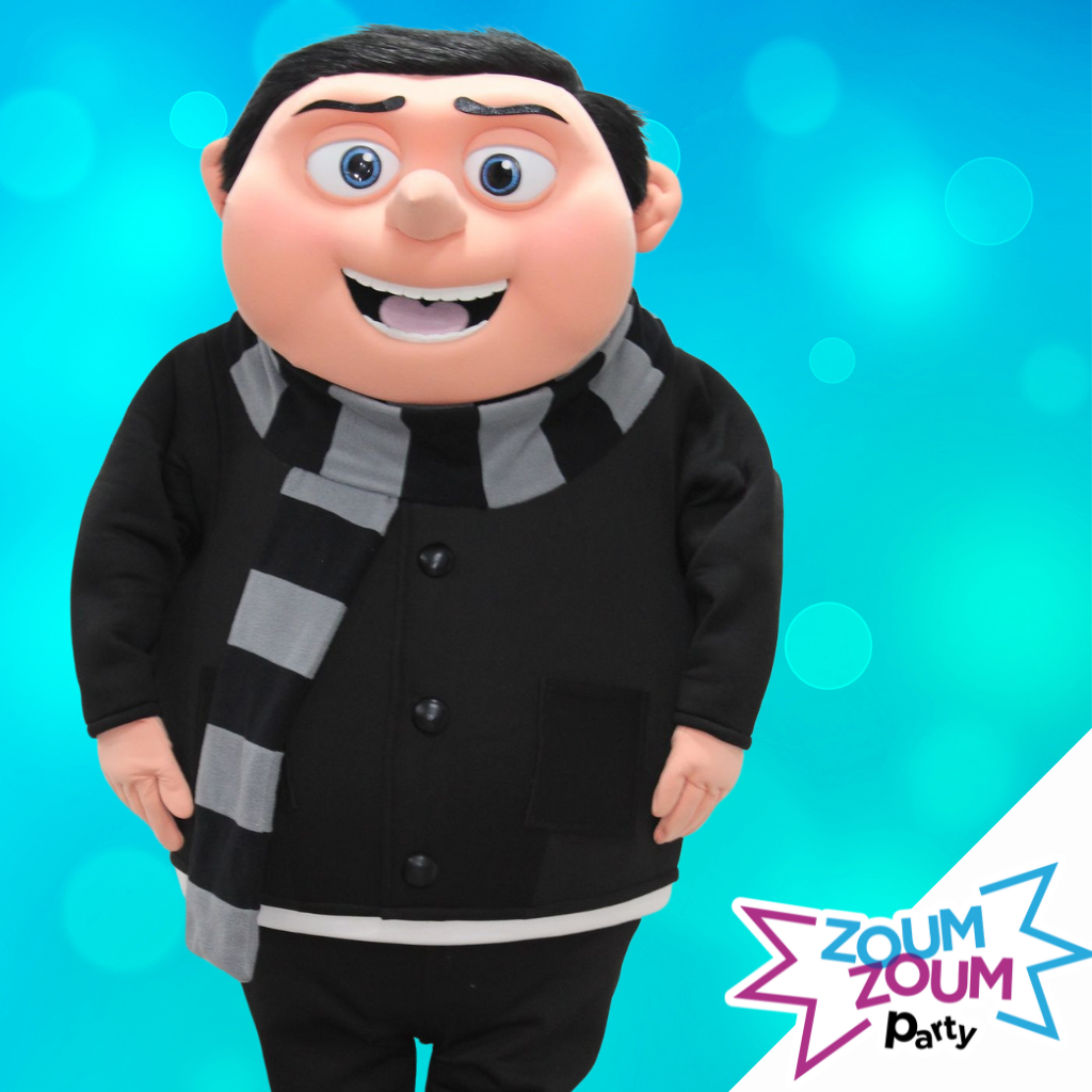 Fête Mascotte avec Cadeau GRU