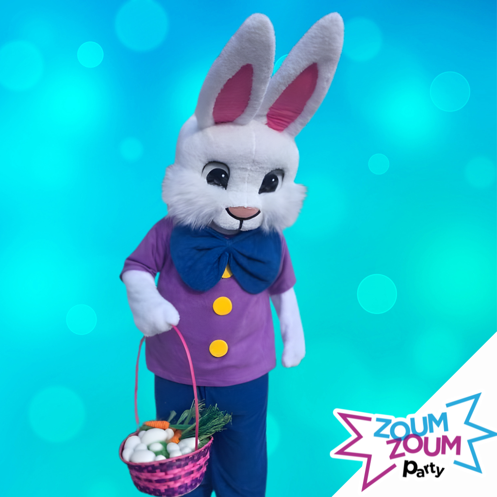 Fête mascotte Lapin de Pâques - Québec et les environs