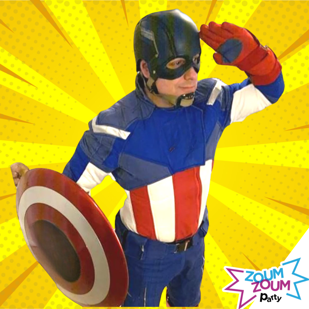 Fête superhéros avec Cadeau Capitaine America