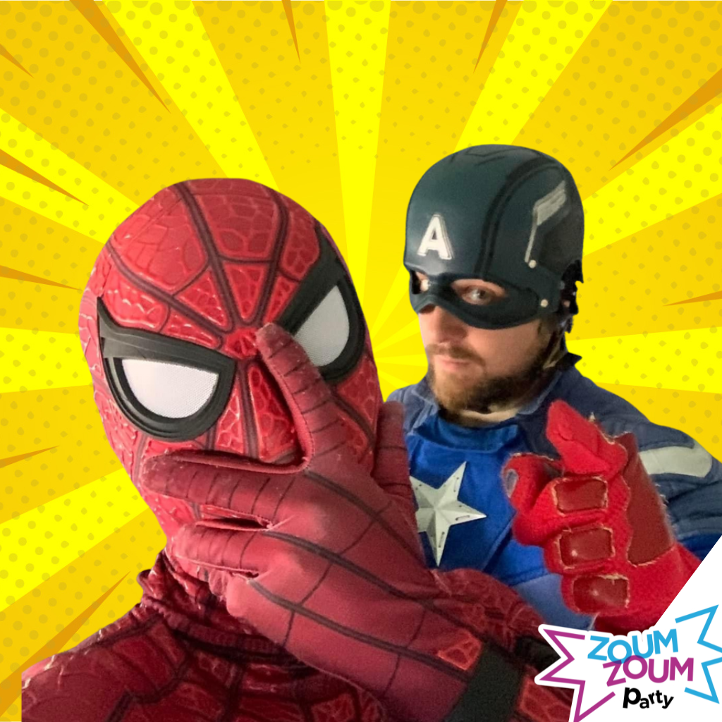 Fête DUO de superhéros avec Cadeau