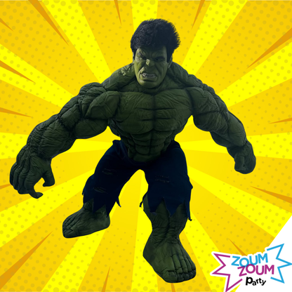 Fête super-héros avec Cadeau Hulk (2 personnages)