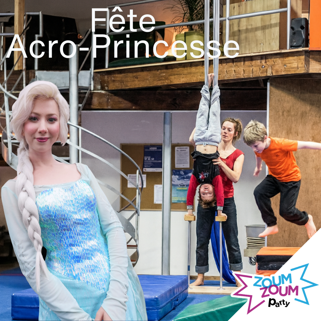 Fête PRINCESSE + Acrobaties chez PARAGYM (collaboration avec Zoum Zoum Party)