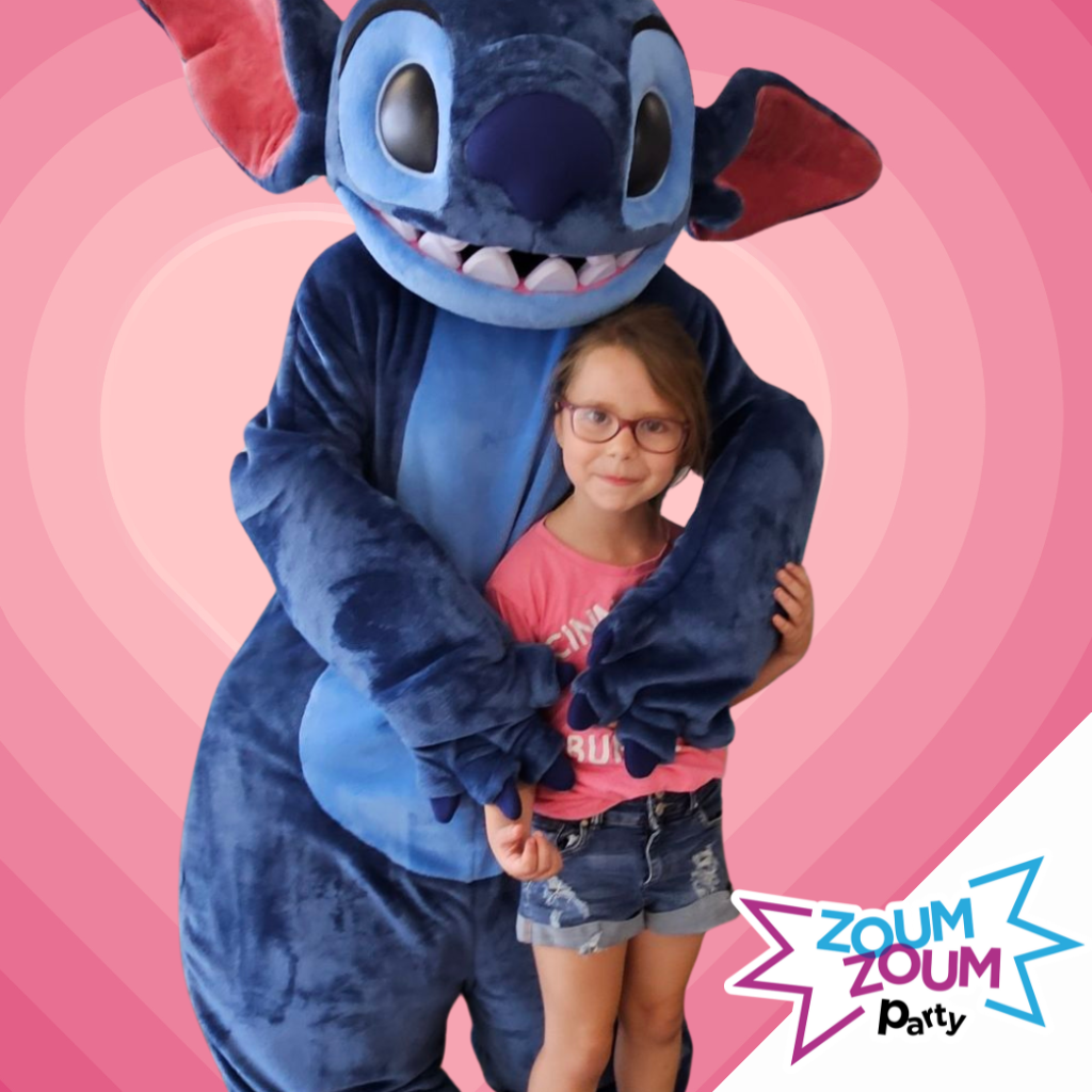 Fête Mascotte avec Cadeau STITCH