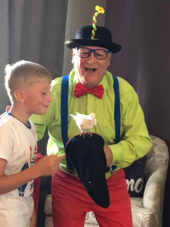 Animation fête domicile Magie Magicien Klodio