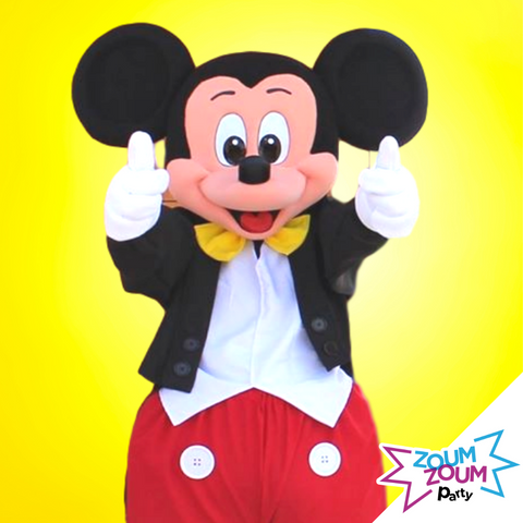 Animation fête domicile Mascotte Mickey Mouse