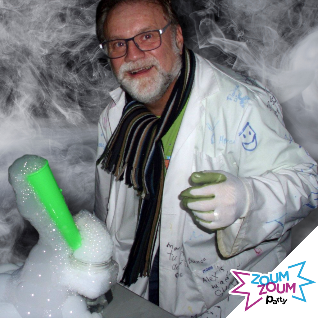 Fête à domicile glace sèche avec Bazou