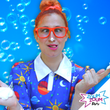 Fête à domicile glace sèche bulles Miss Frizzle