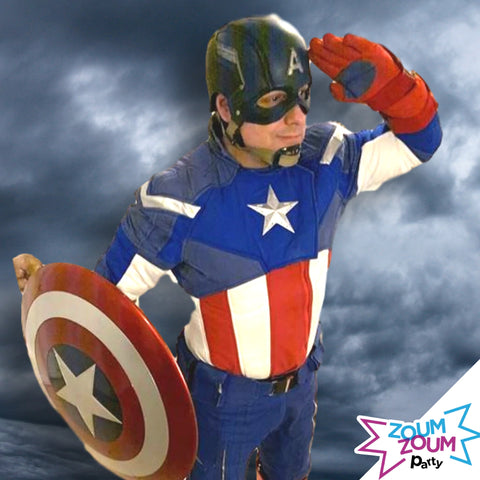 Animation fête domicile Super-héros Captain America