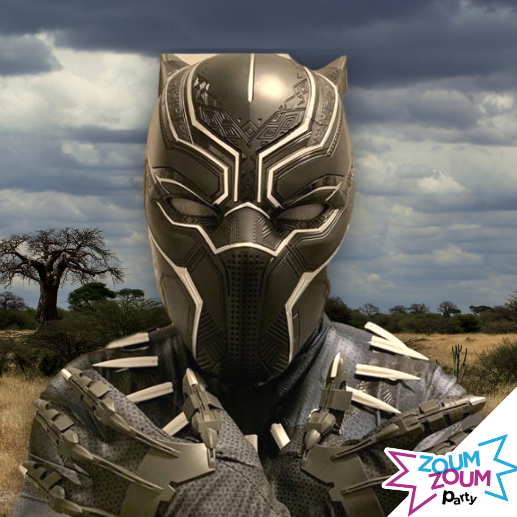 Animation fête domicile Super-Héros Black Panther 