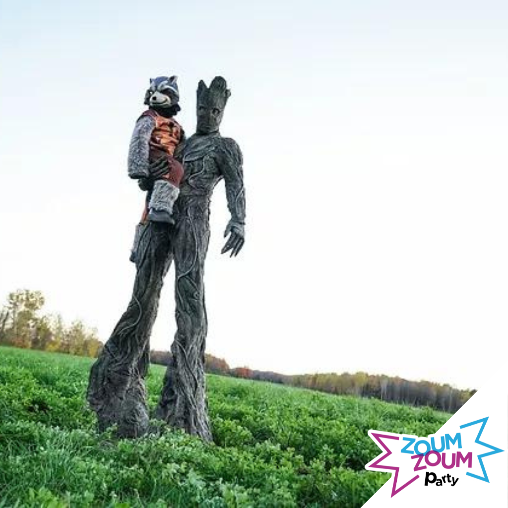Fête superhéros avec cadeau GROOT