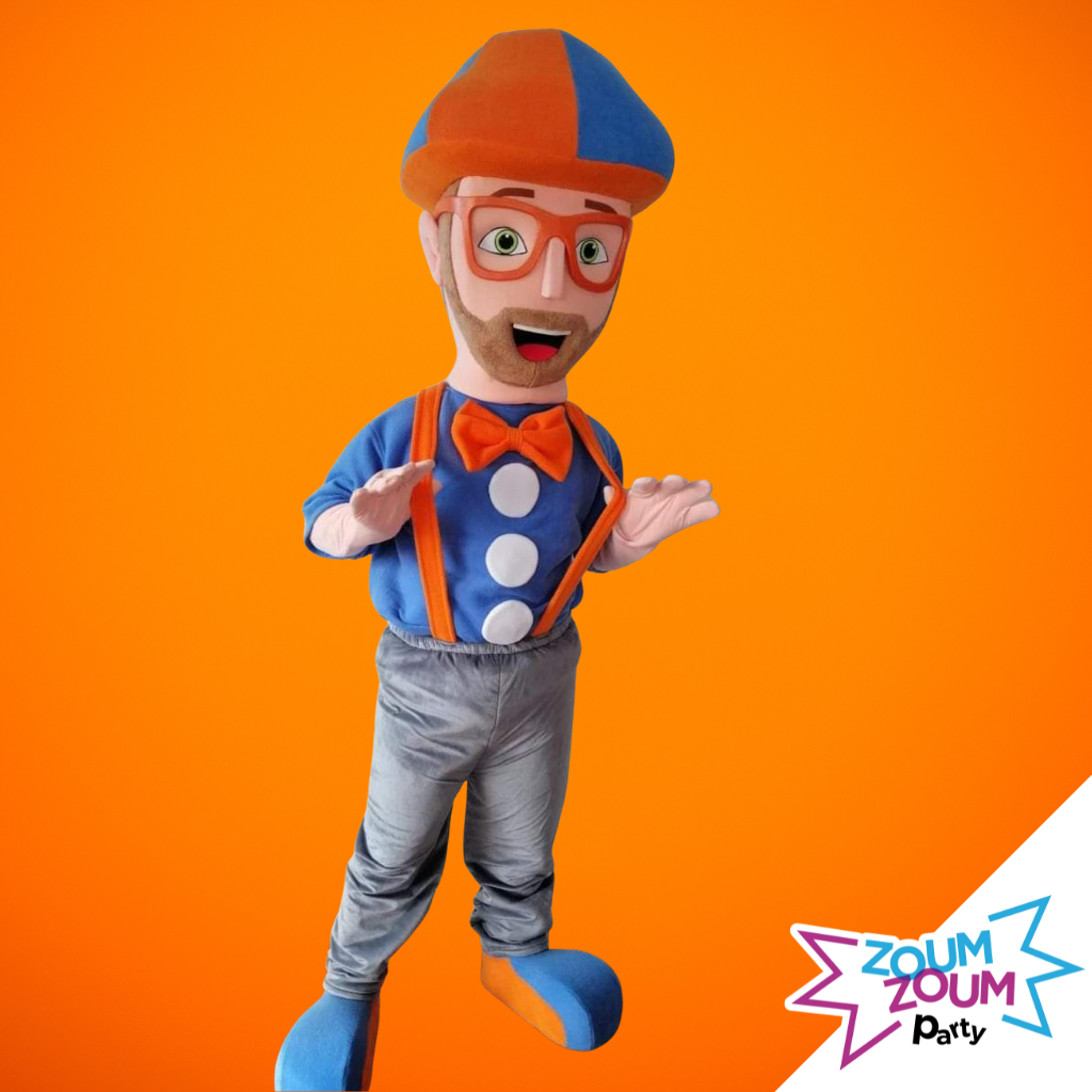 Fête mascotte avec Cadeau Blippi