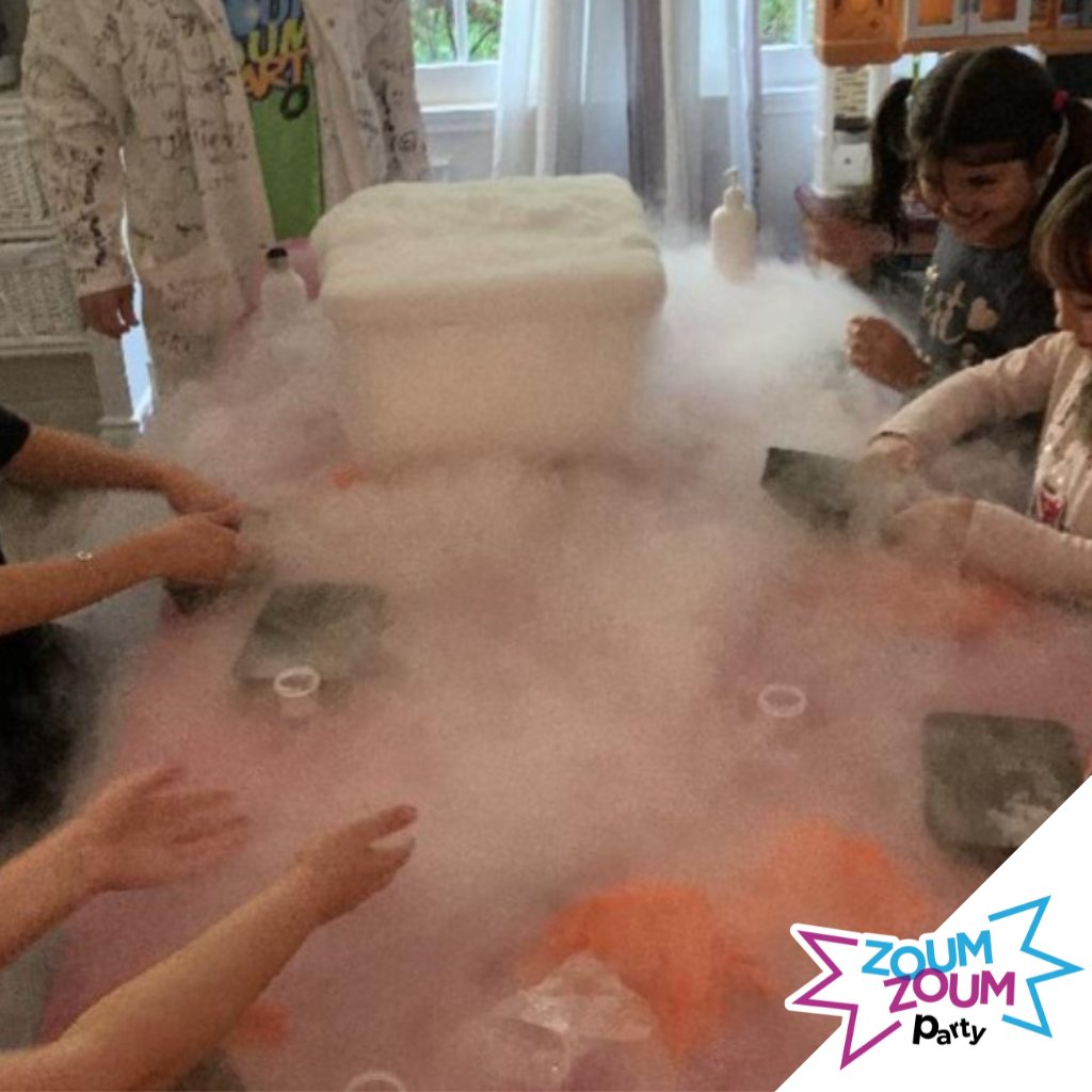 Fête Glace sèche avec notre Père Noël Scientifique